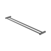 Nero New Mecca Double Towel Rail 800Mm - Gunmetal