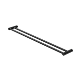 Nero New Mecca Double Towel Rail 800Mm - Matte Black
