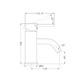 Dolce Basin Nero Mixer Stylish Spout Shower - Brushed Nickel