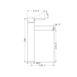 Dolce Tall Basin Nero Mixer Shower - Matt Black