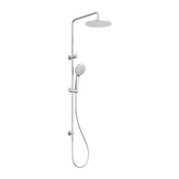 Nero Round Twin Shower - Brushed Nickel