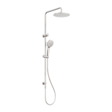 Nero Round Twin Shower - Brushed Nickel