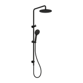 Nero Round Twin Shower - Matte Black