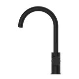 Dolce Kitchen Nero Mixer (Curved Spout) Shower - Matt Black