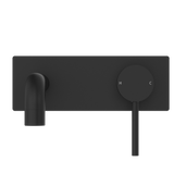 Dolce Wall Basin Nero Mixer (Stylish Spout) Shower - Matt Black