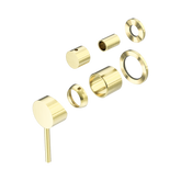 Nero Dolce Shower Mixer With Diverter Separate Back Plate Trim Kits Only - Brushed Gold