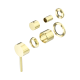 Nero Dolce Shower Mixer With Diverter Separate Back Plate Trim Kits Only - Brushed Gold