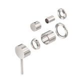Nero Dolce Shower Mixer With Diverter Separate Back Plate Trim Kits Only - Brushed Nickel