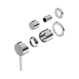 Nero Dolce Shower Mixer With Diverter Separate Back Plate Trim Kits Only - Chrome