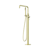 Nero Opal Freestanding Bath Mixer With Hand Shower - Brushed Gold