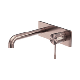 Nero Opal Wall Basin/Bath Mixer 230Mm - Brushed Bronze