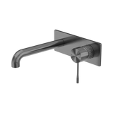 Nero Opal Wall Basin/Bath Mixer 230Mm - Graphite