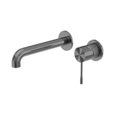 Nero Opal Wall Basin/Bath Mixer Separate Back Plate 260Mm - Graphite