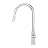 Opal Pull Out Sink Nero Mixer With Vegie Spray - Brushed Nickel