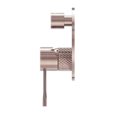 Nero Opal Shower Mixer With Divertor - Brushed Bronze