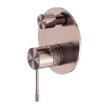 Nero Opal Shower Mixer With Divertor - Brushed Bronze