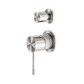 Nero Opal Shower Mixer With Diverter Separate Plate - Brushed Nickel