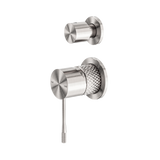 Nero Opal Shower Mixer With Diverter Separate Plate - Brushed Nickel