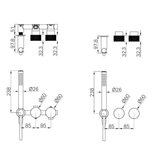 Nero Opal Progressive Shower System Separate Plate - Graphite