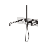 Nero Opal Progressive Shower System With Spout 230Mm - Brushed Nickel