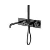 Nero Opal Progressive Shower System With Spout 250Mm - Graphite