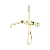 Nero Opal Progressive Shower System Separate Plate With Spout 230Mm - Brushed Gold