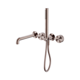 Nero Opal Progressive Shower System Separate Plate With Spout 250Mm - Brushed Bronze