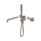 Nero Opal Progressive Shower System Sep. Plate C/W Spout 250Mm Trim Kit Only - Brushed Bronze
