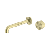 Nero Opal Progressive Wall Basin/Bath Set 120Mm - Brushed Gold