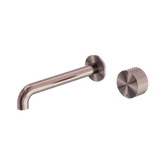 Nero Opal Progressive Wall Basin/Bath Set 120Mm - Brushed Bronze