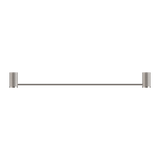 Nero Opal Single Towel Rail - Brushed Nickel 600mm