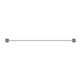 Nero Opal Double Towel Rail - Brushed Nickel 600mm