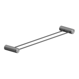 Nero Opal Double Towel Rail 600mm - Graphite