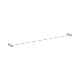 Nero Opal Single Towel Rail 800Mm - Brushed Nickel