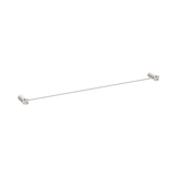 Nero Opal Single Towel Rail 800Mm - Brushed Nickel