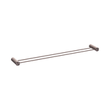 Nero Opal Double Towel Rail 800Mm - Brushed Bronze