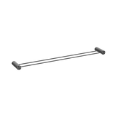 Nero Opal Double Towel Rail 800Mm - Graphite