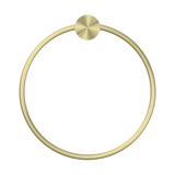 Nero Opal Towel Ring - Brushed Gold