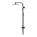 Rain Round Nero Shower Set Single Hose - Matt Black