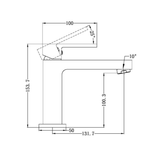 Ecco Basin Nero Mixer - Brushed Nickel