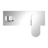 Nero Ecco Wall Basin Mixer - Chrome