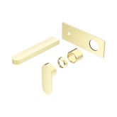 Nero Ecco Wall Basin/Bath Mixer Trim Kits Only - Brushed Gold