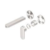 Nero Ecco Wall Basin/Bath Mixer Separate Back Plate Trim Kits Only - Brushed Nickel