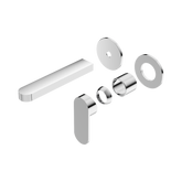 Nero Ecco Wall Basin/Bath Mixer Separate Back Plate Trim Kits Only - Chrome