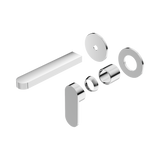 Nero Ecco Wall Basin/Bath Mixer Separate Back Plate Trim Kits Only - Chrome