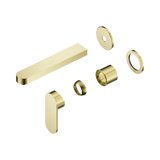 Nero Ecco Wall Basin/Bath Mixer Separate Back Plate 60Mm Trim Kits Only - Brushed Gold