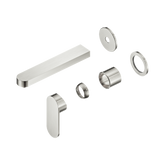 Nero Ecco Wall Basin/Bath Mixer Separate Back Plate 60Mm Trim Kits Only - Brushed Nickel