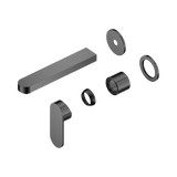 Nero Ecco Wall Basin/Bath Mixer Separate Back Plate 60Mm Trim Kits Only - Gunmetal