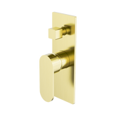Nero Ecco Shower Mixer With Diverter - Brushed Gold
