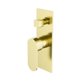 Nero Ecco Shower Mixer With Diverter - Brushed Gold